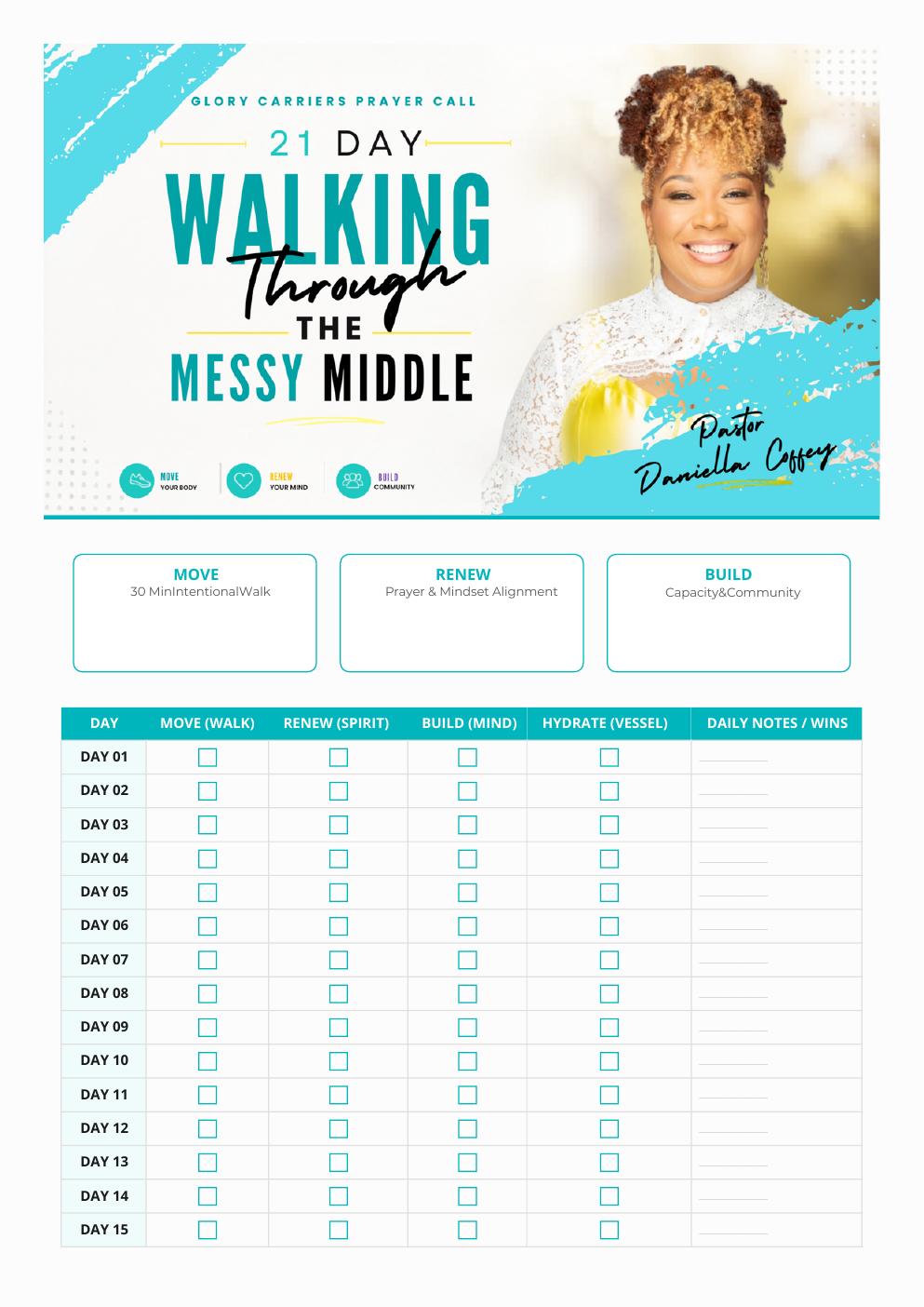 21-Day Messy Middle Tracker preview